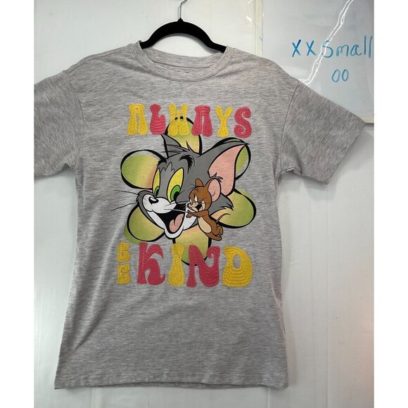 Tom & Jerry "Always Be Kind" Graphic Tee XXS - Picture 2 of 5